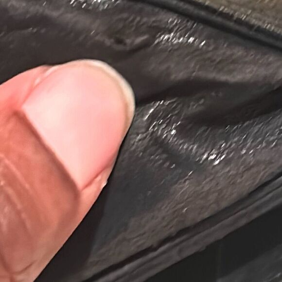 Chanel Caviar Leather Bifold Wallet With Coin Pouch Black Classic CC Big Logo - Picture 7 of 13